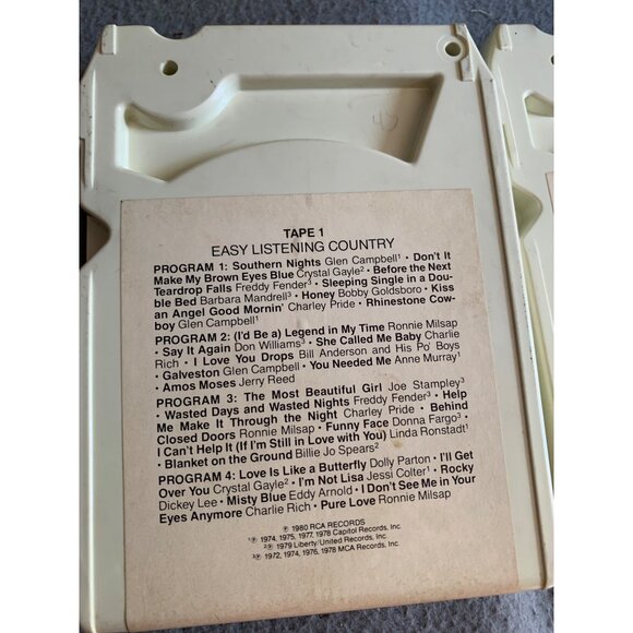 Easy Listening Country 8-Track 3 Tape Collection with Plastic Case - Picture 4 of 16